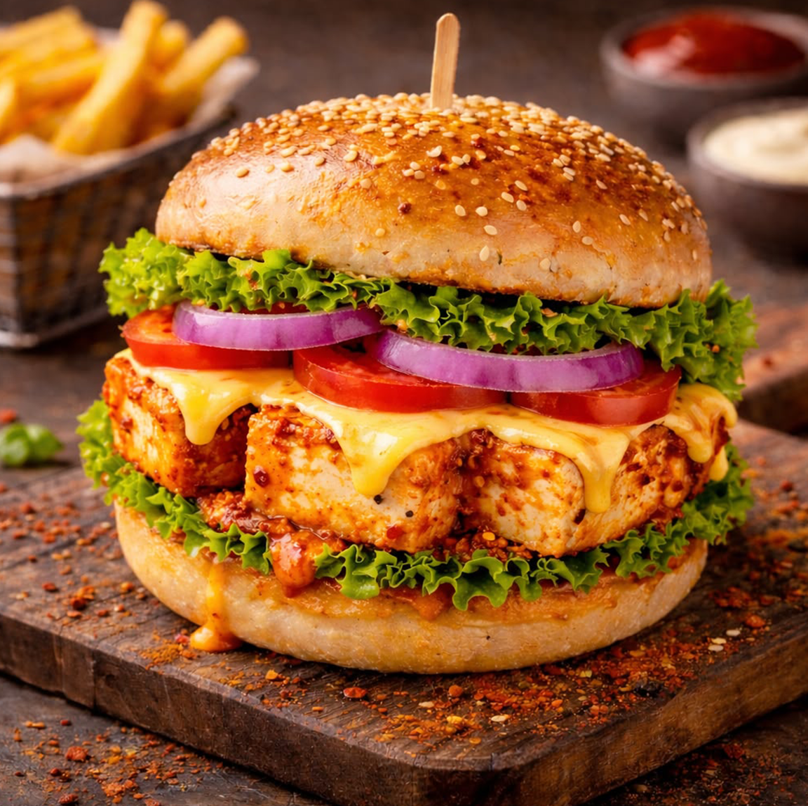 Burger at Payal Cafe